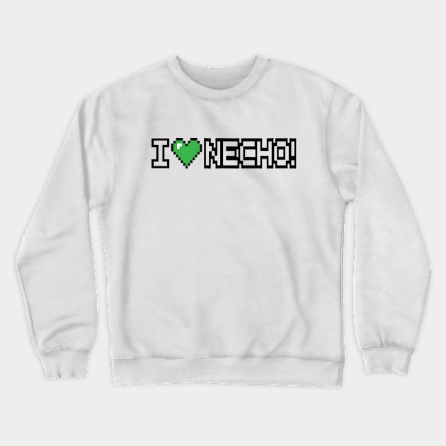 I Love Necho System 8 Bit Heart Crewneck Sweatshirt by LEGO